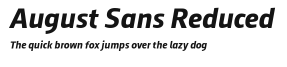 August Sans Reduced.otf