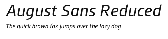 August Sans Reduced.otf