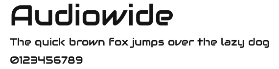 Audiowide Preview