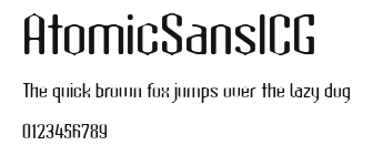 AtomicSansICG Preview