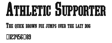 Athletic Supporter.ttf