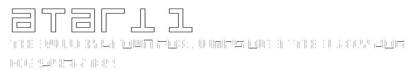 Atari 1 Preview