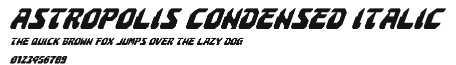 Astropolis Condensed Italic Preview