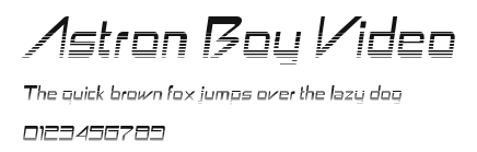 Astron Boy Video.ttf