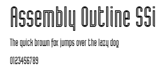 Assembly Outline SSi.ttf