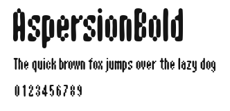 AspersionBold Preview