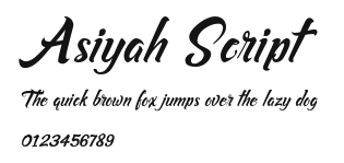 Asiyah Script.otf