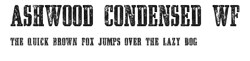 Ashwood Condensed WF Preview