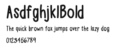 AsdfghjklBold Preview