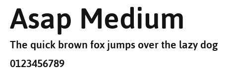 Asap Medium Preview