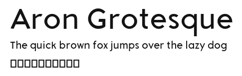 Aron Grotesque Preview