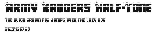 Army Rangers Half-Tone Preview