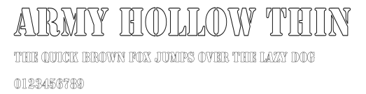 Army Hollow Thin Preview