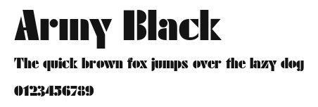 Army Black Preview