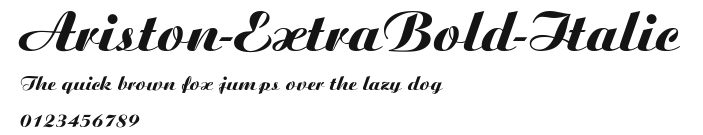 Ariston-ExtraBold-Italic Preview
