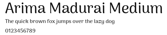 Arima Madurai Medium Preview