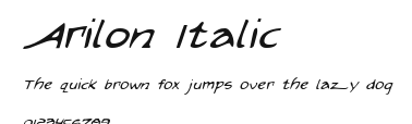 Arilon Italic Preview