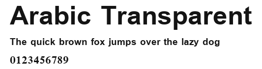 Arabic Transparent Preview