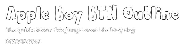 Apple Boy BTN Outline Preview