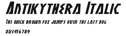 Antikythera Italic Preview