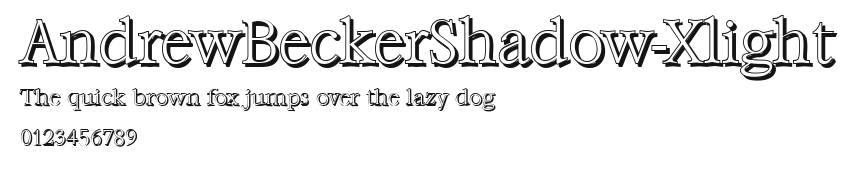 AndrewBeckerShadow-Xlight.ttf