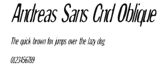 Andreas Sans Cnd Oblique.ttf