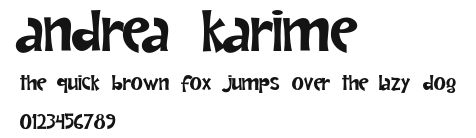 Andrea Karime.otf