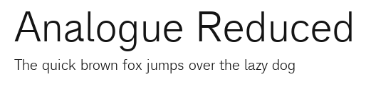 Analogue Reduced Preview