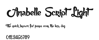Anabelle Script Light.otf