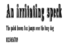 An irritating speck.ttf