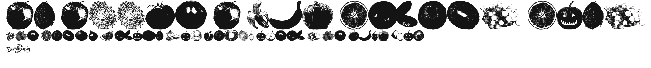 An Apple A Day Fruit Font.ttf