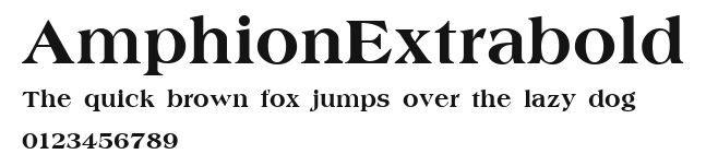 AmphionExtrabold Preview