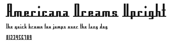 Americana Dreams Upright.ttf