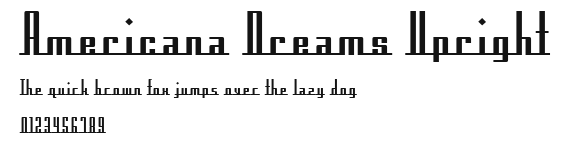 Americana Dreams Upright.ttf