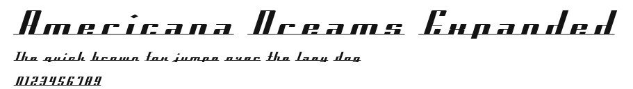 Americana Dreams Expanded.ttf