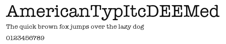 AmericanTypItcDEEMed.ttf