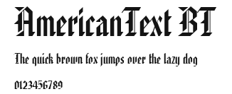 AmericanText BT.ttf