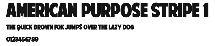 American Purpose STRIPE 1.ttf