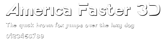 America Faster 3D.ttf