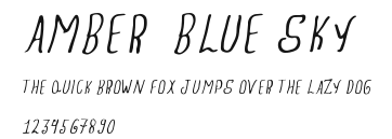 Amber Blue Sky.ttf