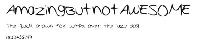 AmazingButnotAWESOME.ttf