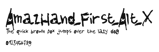 AmazHand_First_Alt_X.ttf