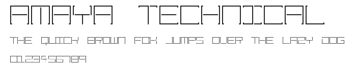 Amaya Technical.ttf