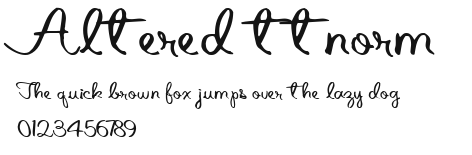 Altered ttnorm.ttf
