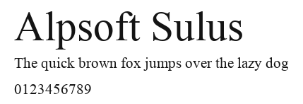 Alpsoft Sulus.ttf
