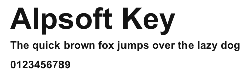 Alpsoft Key.ttf