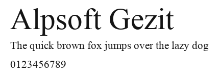Alpsoft Gezit.ttf