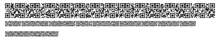 AlphanumericQR.ttf