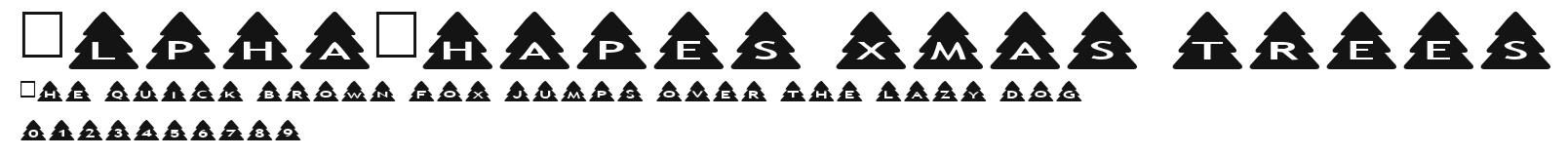 AlphaShapes xmas trees.ttf