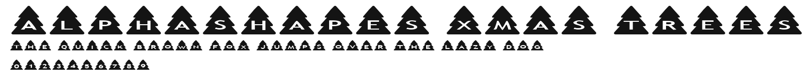 AlphaShapes xmas trees.ttf